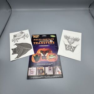 2001 Pumpkin Magic Multi Surface Halloween Transfers Creatures Glow in the Dark